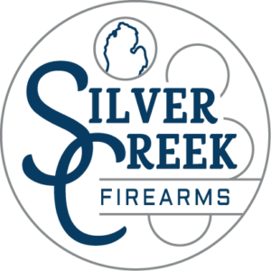 Silver Creek Firearms, Inc. - Transparent Gray Blue Circle Logo